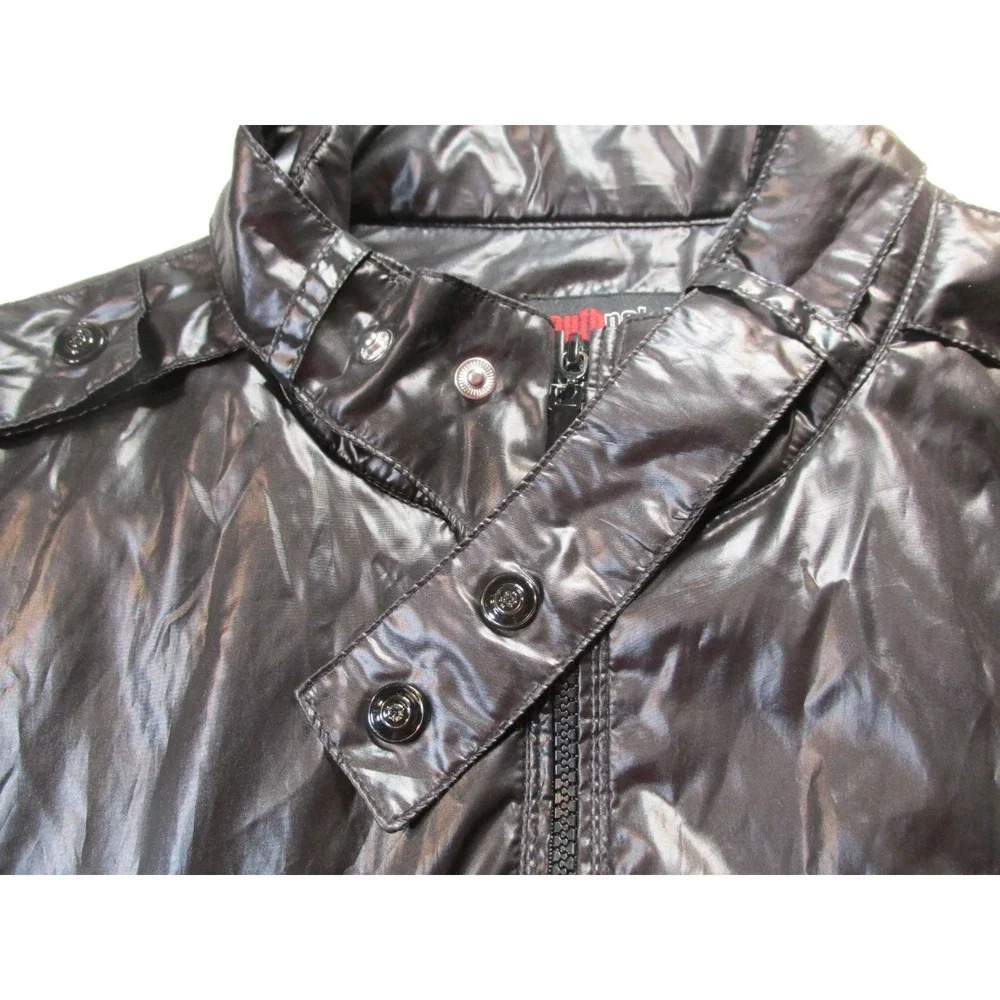 SOUTHPOLE Bomber Jacket Men XL Black Retro Y2K Pockets Embroidered Logo Vintage
